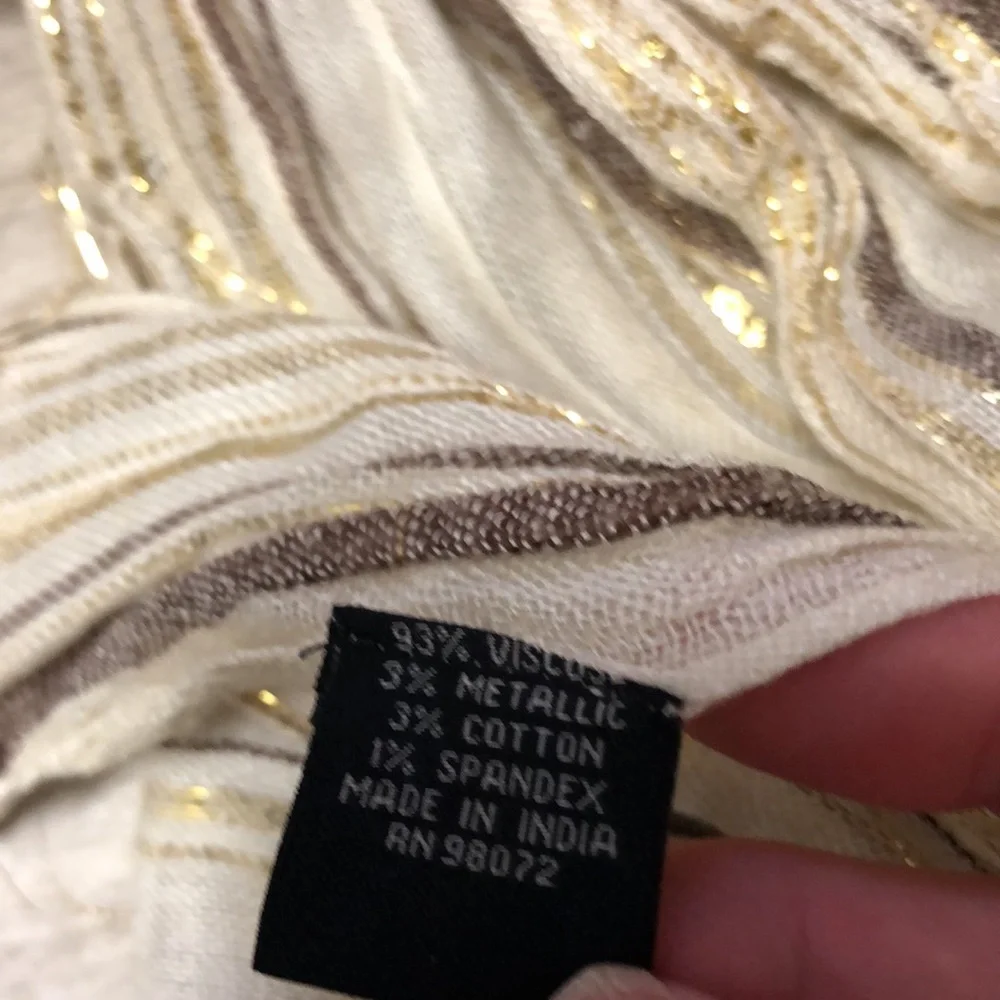 NOT FOR SALE Gold Striped Shawl